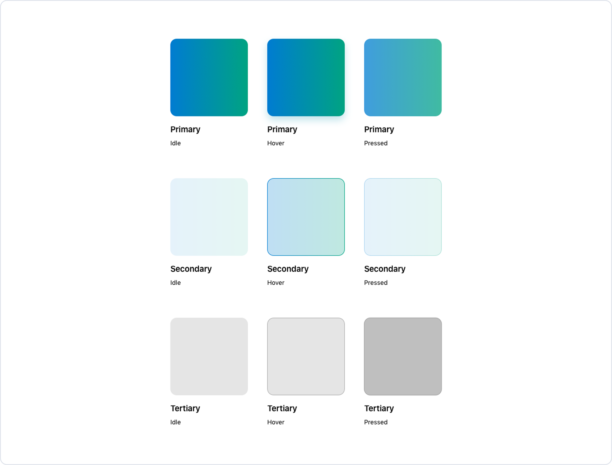 Color palette - light mode.