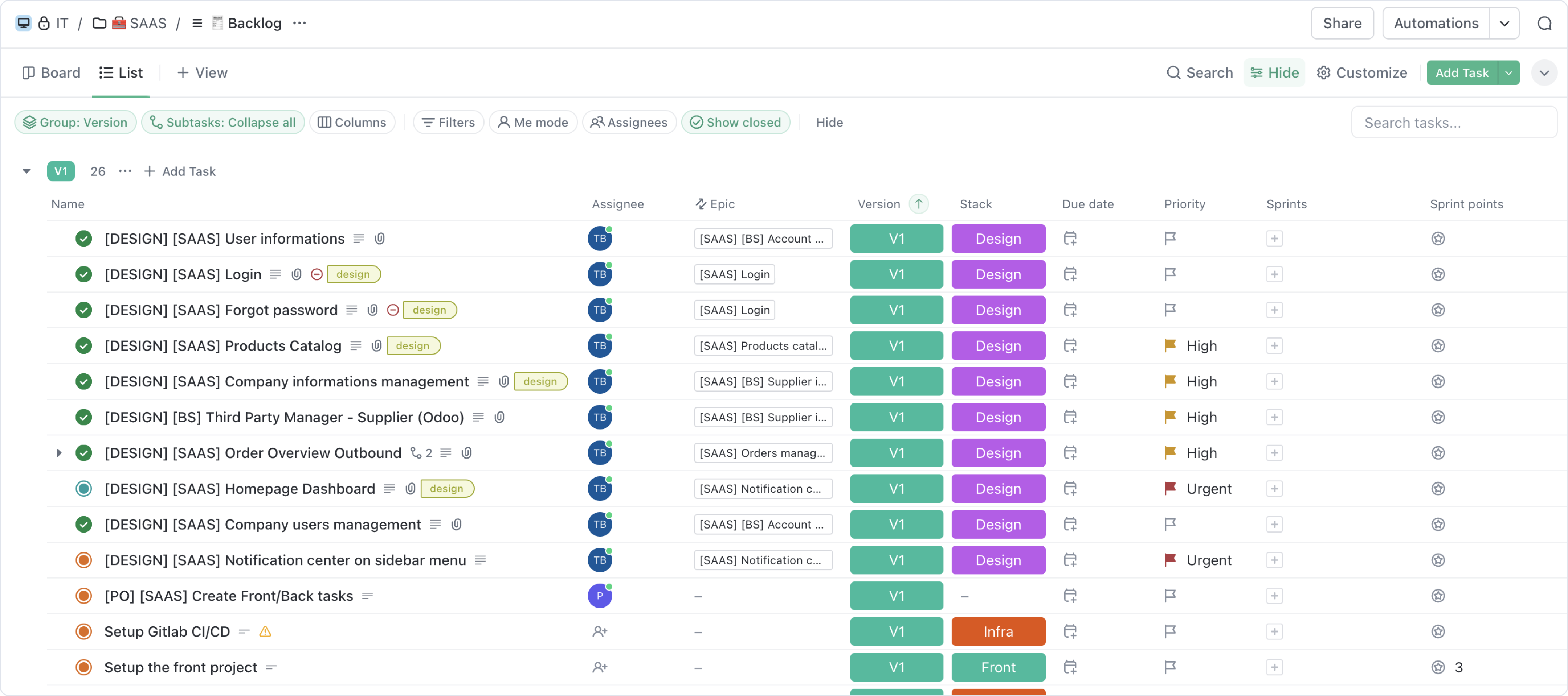 Mobile supplier flows — handoff specs.