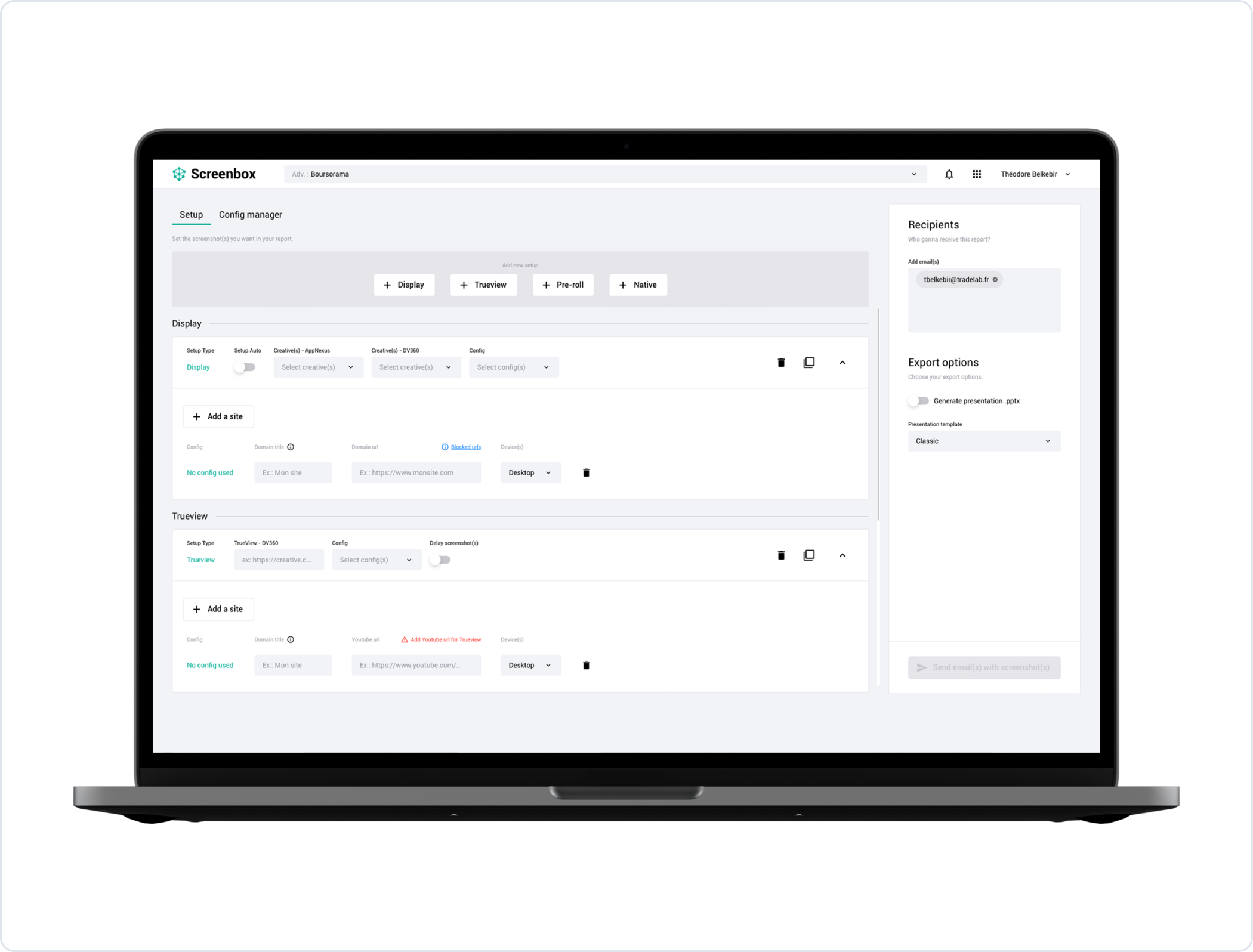 Bidding and targeting controls.