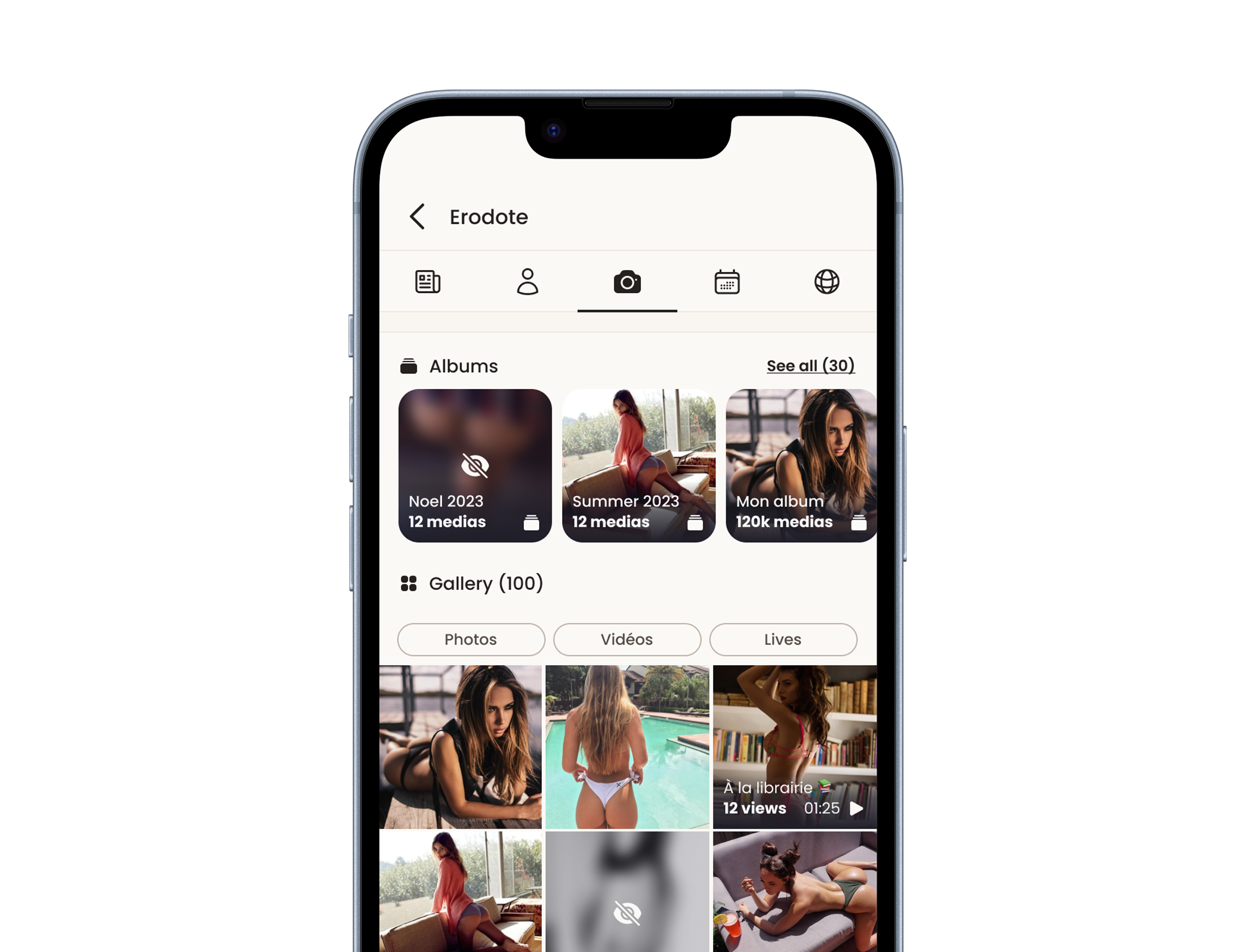 Media-first content layout.