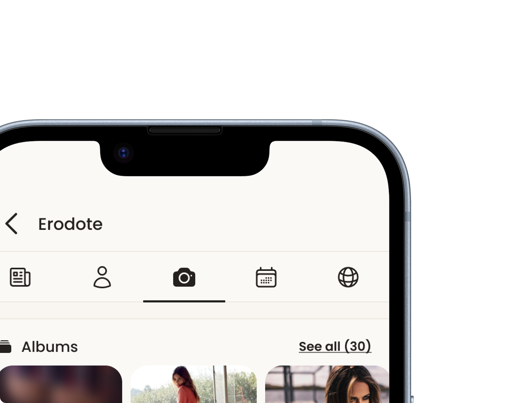 Simplified profile navigation.