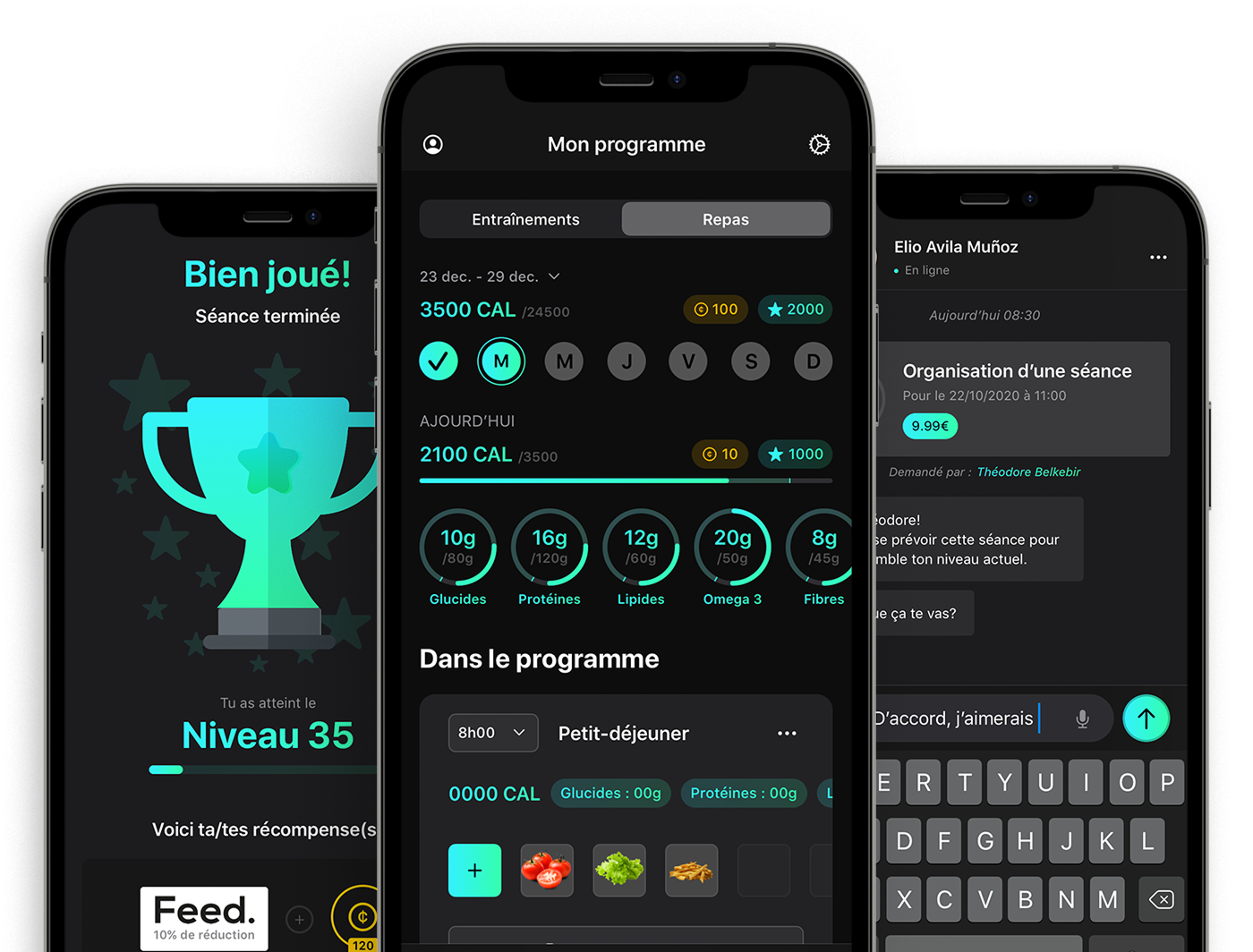 Workout & nutrition tracking in a single product.