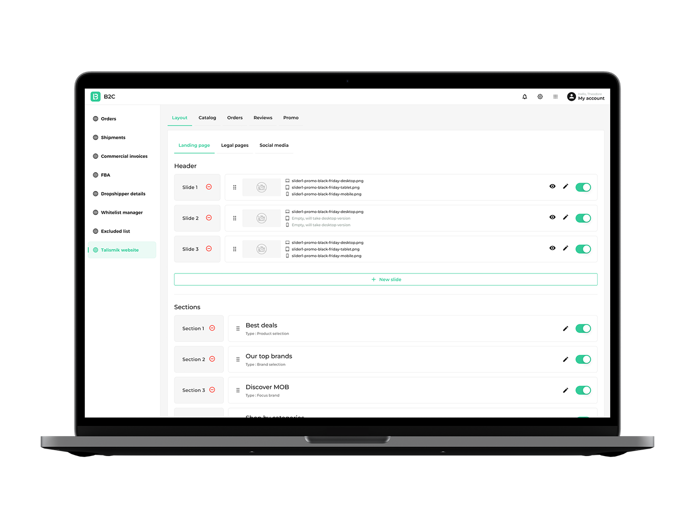 Internal ERP — operations at a glance.