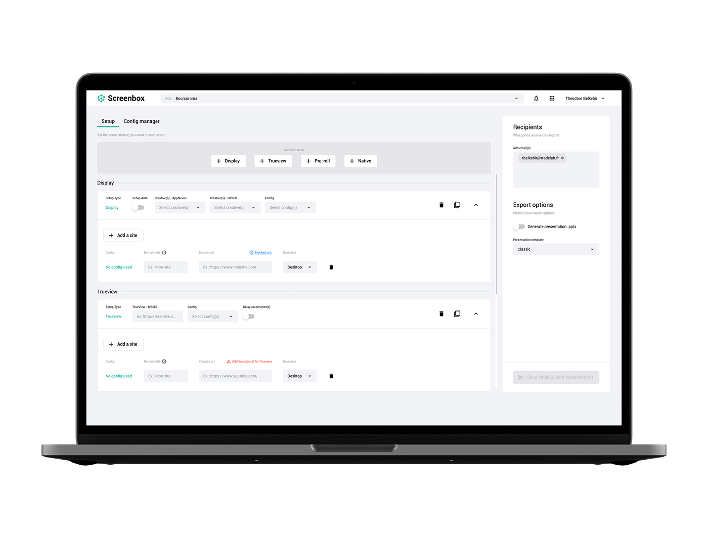 Optimization tool tailored to the trader workflow.