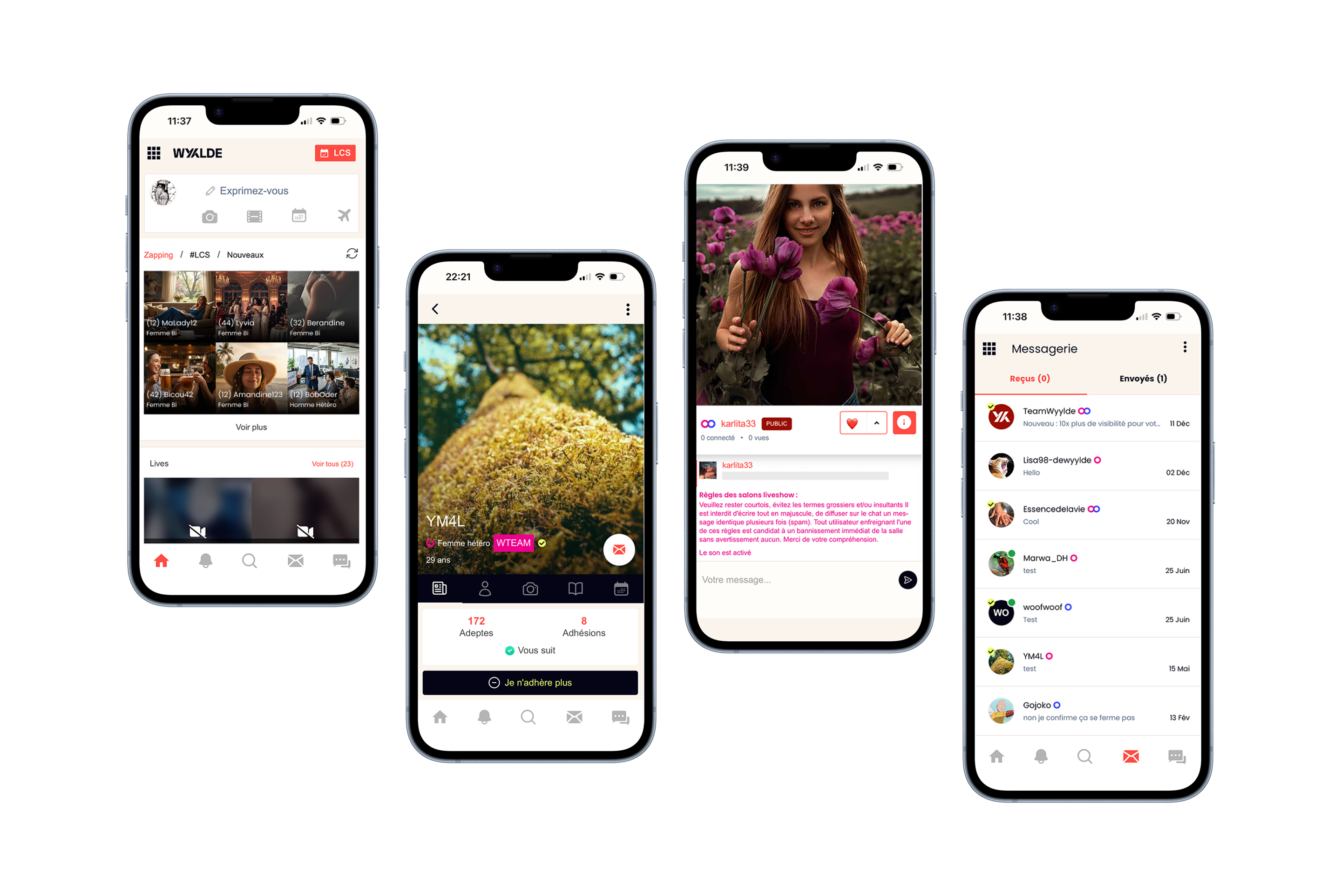 Legacy app screens audited before the redesign.
